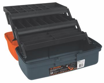 Imagen de CAJA PARA PESCA 16 PULG NARANJA TRUPER CPE-16N