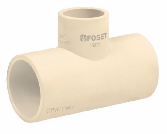 Imagen de TEE REDUCIDA CPVC 19MM X 19MM X 13MM FOSET CPVC-722