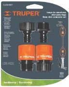 Imagen de JUEGO DE 2 CONECTORES RAPIDOS ENTRADA 3/4 PULG TRUPER CLICK-SET