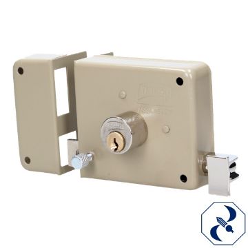 Imagen de CERRADURA 715 SOBREP IZQ BEIGE PHILLIPS INSTALAFACIL PHS715IFI4