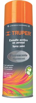 Imagen de PINTURA NARANJA FLUORESCENTE EN AEROSOL 400 ML TRUPER PAF-NA