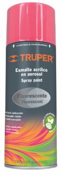 Imagen de PINTURA ROSA FLUORESCENTE EN AEROSOL 400 ML TRUPER PAF-RS