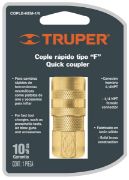 Imagen de COPLE DE LATON CUERDA 1/4 NPT HEMBRA TRUPER COPLE-HEM-1/4