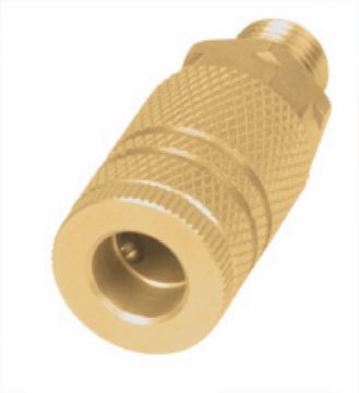 Imagen de COPLE DE LATON CUERDA 1/4 NPT MACHO TRUPER COPLE-MA-1/4