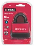 Imagen de CANDADO LAMINADO DE 50 MM RECUBIERTO DE PLASTICO HERMEX CMR-50