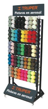 Imagen de D 1 RACK PARA PINTURAS EN AEROSOL SIN PRODUCTO TRUPER R-PINT-120