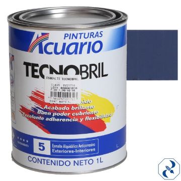 Imagen de ESMALTE DE 1 L AZUL FUERTE TECNOBRILL ACUARIO EV20310