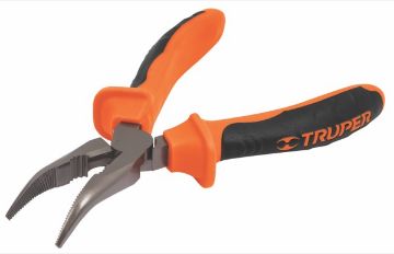 Imagen de D 6 PINZA PUNTA CURVA 6 PULG MANGO COMFORT GRIP TRUPER T302-6X