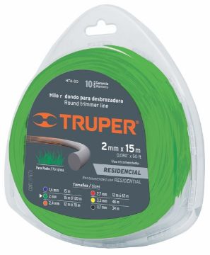 Imagen de HILO PARA DESBROZADORA EN TARJETA 080 PULG TRUPER HTA-80