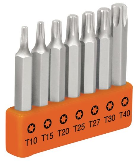 Imagen de JUEGO DE 7 PUNTAS TORX 2 PULG TRUPER P7-25T