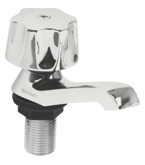 Imagen de LLAVE INDIVIDUAL PARA LAVABO, METÁLICA, HEXAGONAL, BASIC FOSET M-142