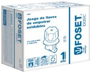 Imagen de JUEGO 2 LLAVES PARA EMPOTRAR REGADERA SOLDABLES CUBO FOSET E-652