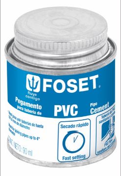 Imagen de PEGAMENTO PARA  PVC EN LATA 90ML FOSET PPVC-90