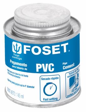 Imagen de PEGAMENTO PARA  PVC EN LATA 145 ML FOSET PPVC-145