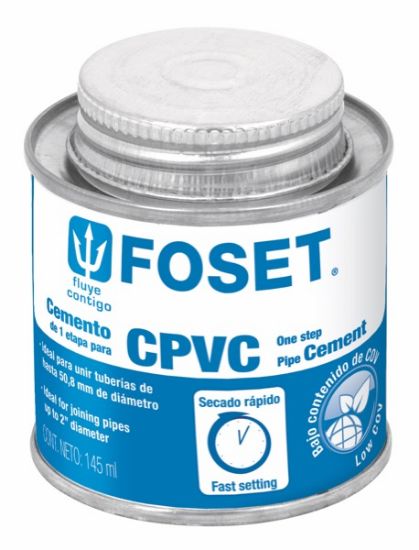 Imagen de PEGAMENTO PARA CPVC EN LATA 145 ML FOSET PCPVC-145