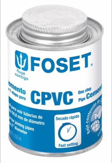 Imagen de D 4 PEGAMENTO PARA CPVC EN LATA 250 ML FOSET PCPVC-250