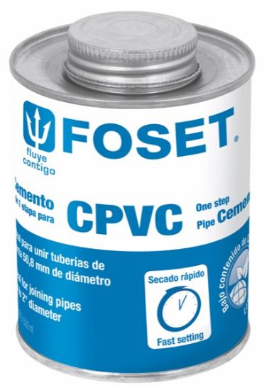 Imagen de D 4 PEGAMENTO PARA CPVC EN LATA 500 ML  FOSET PCPVC-500