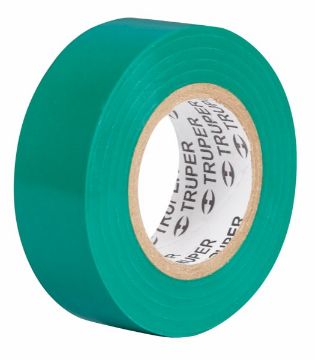 Imagen de CINTA DE AISLAR VERDE 19 MM X 9 M TRUPER M-22V