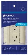 Imagen de CONTACTO DOBLE LINEA ITALIANA  VOLTECH CODO-I