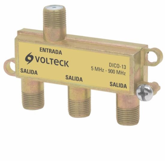 Imagen de DIVISOR COAXIAL DE 1 ENTRADA Y 3 SALIDAS VOLTECH DICO-13