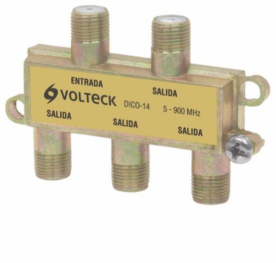 Imagen de DIVISOR COAXIAL DE 1 ENTRADA Y 4 SALIDAS VOLTECH DICO-14