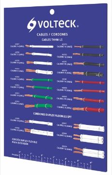 Imagen de D 1 EXHIBIDOR VOLTECK DE CABLES Y CORDONES VOLTECH EXVK-CAB