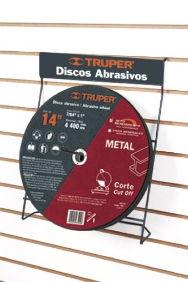 Imagen de D 1 RACK PARA DISCOS ABRASIVOS 14 PULG TRUPER R-DISA-14