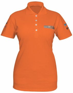 Imagen de D 1 PLAYERA POLO NARANJA DAMA M BORDADA TRUPER POL-ND-M