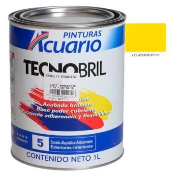 Imagen de ESMALTE DE 1 L AMARILLO LIMON TECNOBRILL ACUARIO EV21210