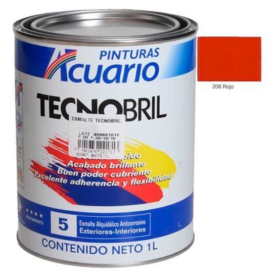 Imagen de ESMALTE DE 1 L ROJO  TECNOBRILL ACUARIO EV20810