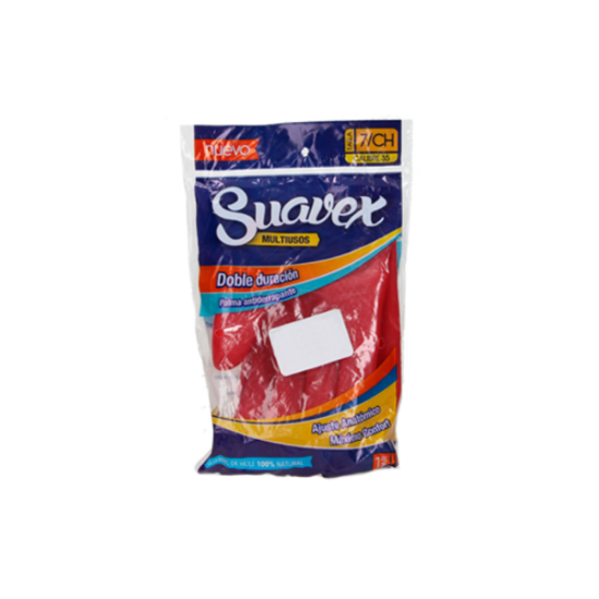 Imagen de GUANTE 7 ROJO SUAVEX MULTIUSOS ADEX RG70