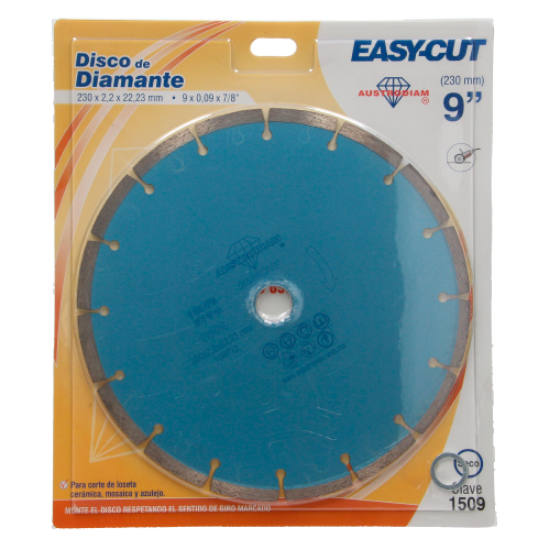 Imagen de DISCO 9 PULG CORTE DE DIAMANTE EASY CUT AUSTROMEX 1509