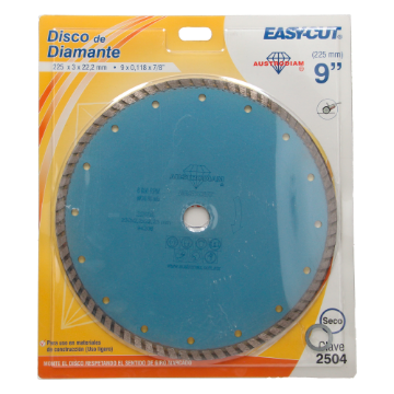 Imagen de DISCO DE DIAMANTE EASY-CUT TURBO 9" AUSTROMEX 2504