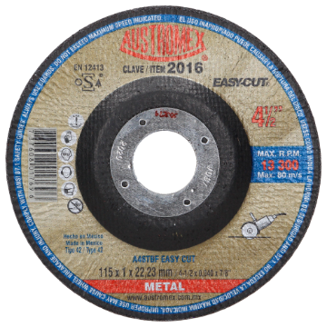 Imagen de DISCO 4.5 PULG CORTE DE METAL EASYCUT AUSTROMEX 2016