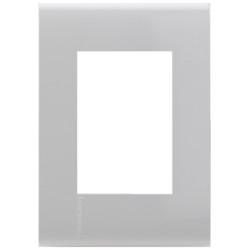 Imagen de D 1 PLACA DE 3 U CON CHSASIS DE RESINA  BLANCO CON LATERALES COLOR MOKA MODUS PRO E5N3MKPTL