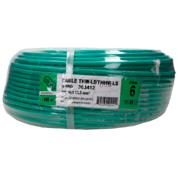 Imagen de CABLE 6 DE 100 M VERDE IUSA 363412