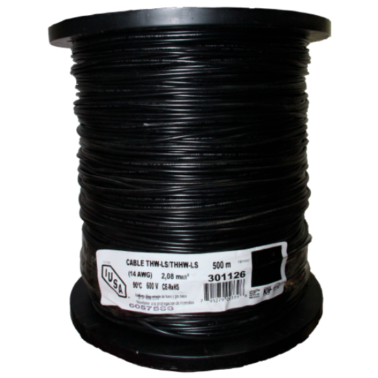 Imagen de CABLE 14 DE 500 M NEGRO IUSA 301126