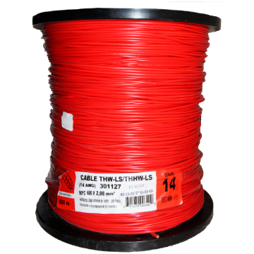 Imagen de D 1 CABLE 14 DE 500 M ROJO IUSA 301127