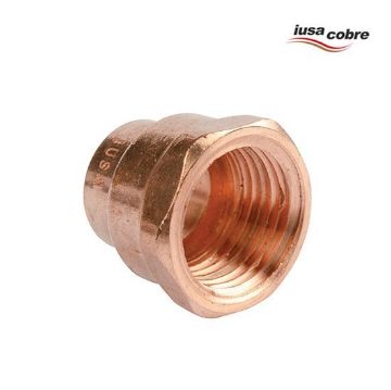 Imagen de ADAPTADOR HEMBRA DE 3/4 COBRE ECONOMICO IUSA 616860