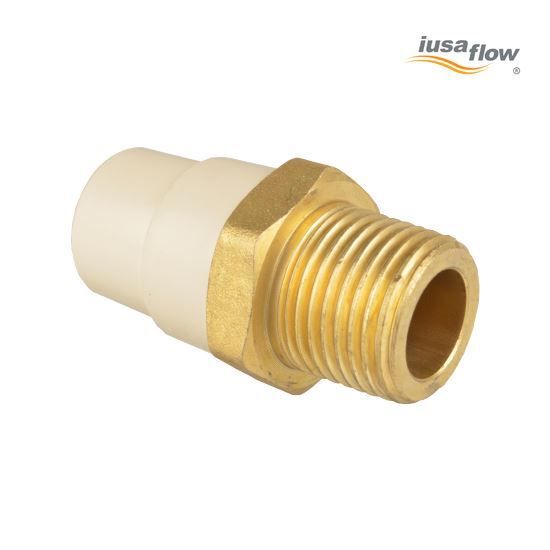 Imagen de D ADAPTADOR RCA EXT 13 MM 1/2 C/INSERTO DE BRONCE CPVC IUSA 616168