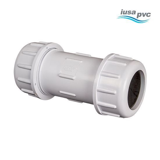 Imagen de COPLE DE COMPRESION 1/2 PVC HIDRAULICO CED-40 IUSA 615339