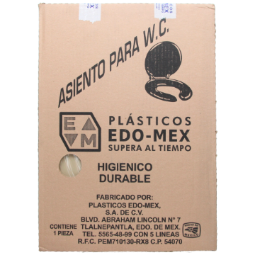 Imagen de D 1 ASIENTO BEIGE PARA WC LUJO ALARGADO EDO MEX 4025-16