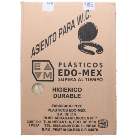 Imagen de D 1 ASIENTO BEIGE PARA WC LUJO ALARGADO EDO MEX 4025-16