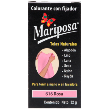 Imagen de COLORANTE ROSA 616 C/32 GR PASTILLA MARIPOSA 10616