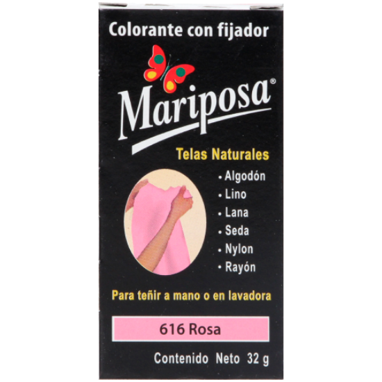 Imagen de COLORANTE ROSA 616 C/32 GR PASTILLA MARIPOSA 10616