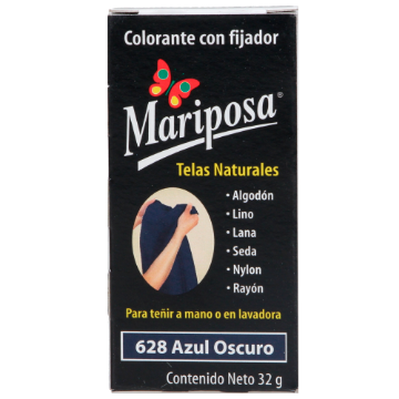 Imagen de COLORANTE AZUL OSCURO 628 C/3GR PASTILLA MARIPOSA 10628