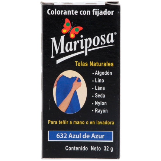 Imagen de COLORANTE AZUL DE AZUR 632 C/32 GR PASTILLA MARIPOSA 10632