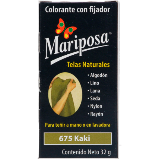 Imagen de COLORANTE KAKI 675 C/32 GR PASTILLA MARIPOSA 10675