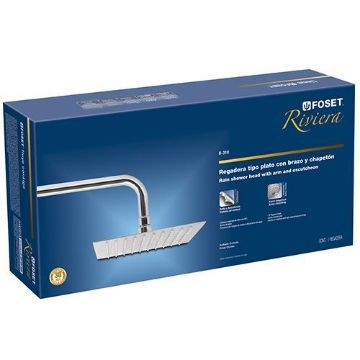 Imagen de D 1 REGADERA ACERO INOX 10 PULGRIVIERA CROMADO FOSE