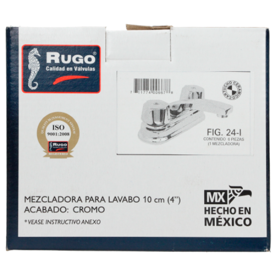 Imagen de D 1 MEZCLADORA LAVABO MAN ACUARIOP CORTO RED CROMO RUGO 24I|